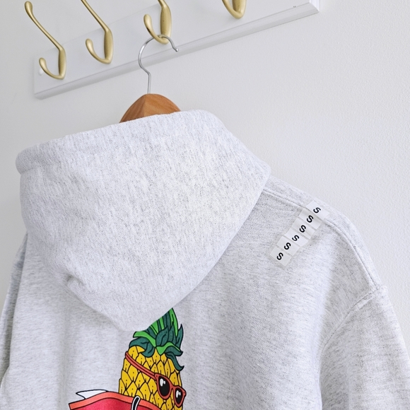 NEW Pineaple Surfing Gildan Atlantic Shoals Fenwick Island Delaware Hoodie Small - Picture 8 of 16